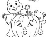 Coloriage Halloween à Imprimer Gratuit Citrouille Coloriages Petit Fant´me   La Citrouille   Colorier Fr Hellokids