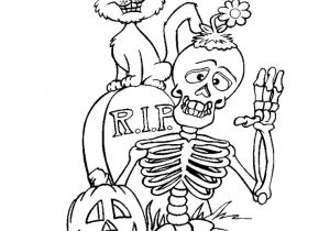 Coloriage Halloween A Imprimer Qui Fait Peur Squelette Coloriage Halloween Qui Fait Tres Peur