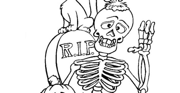 Coloriage Halloween A Imprimer Qui Fait Peur Squelette Coloriage Halloween Qui Fait Tres Peur