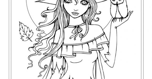Coloriage Halloween Adulte Autumn Fantasy Coloring Book Halloween Witches Vampires and