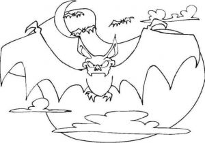 Coloriage Halloween Chauve souris Coloriages Un Groupe De Chauve souris Fr Hellokids
