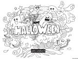 Coloriage Halloween Gratuit Imprimer Coloriage Halloween Doodle Dessin