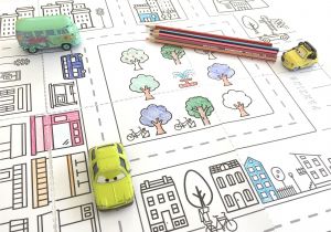 Coloriage Hand Spinner A Imprimer Ta Ville   Colorier Un Jeu De Route   Imprimer