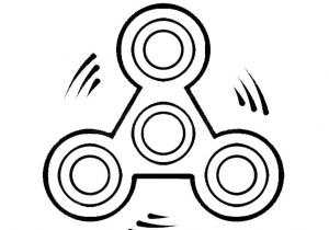 Coloriage Hand Spinner Fid Spinner Round Move Coloring Pages Printable