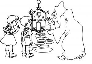 Coloriage Hansel Et Gretel Gratuit Coloriage sorci¨re Hansel Et Gretel  Imprimer Sur Coloriages