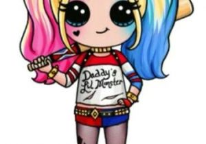 Coloriage Harley Quinn Kawaii Harley Quinn by Draw so Cute Art Pinterest
