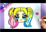 Coloriage Harley Quinn Kawaii Ment Dessiner Harley Quinn Kawaii