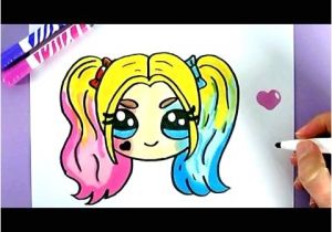 Coloriage Harley Quinn Kawaii Ment Dessiner Harley Quinn Kawaii