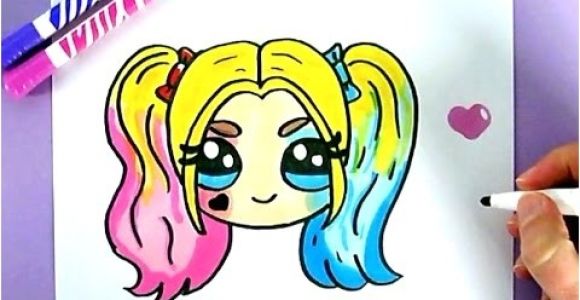 Coloriage Harley Quinn Kawaii Ment Dessiner Harley Quinn Kawaii