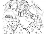 Coloriage Heidi Montagne Dessin   Colorier Sur La Montagne Avec Heidi