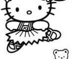Coloriage Hello Kitty Danseuse Coloriage Hello Kitty Danseuse Etoile