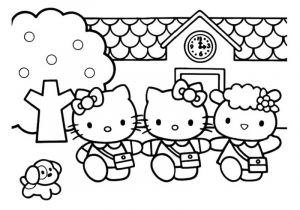 Coloriage Hello Kitty Paques Coloriages Hello Kitty