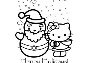 Coloriage Hello Kitty Pere Noel Coloriage Hello Kitty Gratuit A Colorier Az Coloriage