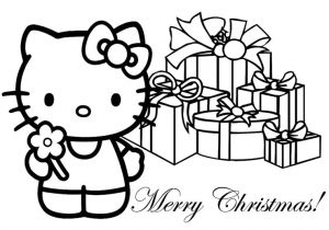 Coloriage Hello Kitty Pere Noel Coloriage Hello Kitty Gratuit A Colorier Az Coloriage