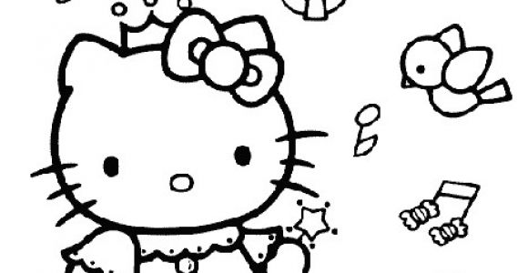 Coloriage Hello Kitty Princesse A Imprimer Gratuit Coloriage Hello Kitty Fee