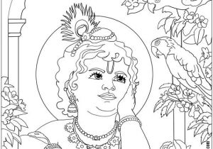 Coloriage Hindou Shri Krishna Janmashtami Coloring Printable Pages for Kids