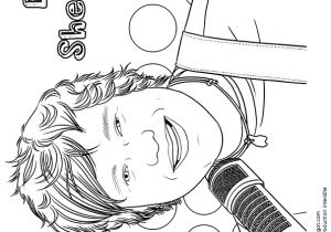 Coloriage Hip Hop Coloriage Chanteur   La Mode Ed Sheeran Hugolescargot