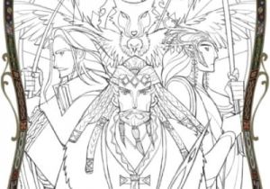 Coloriage Hobbit Telperion Laurelin Coloring Book