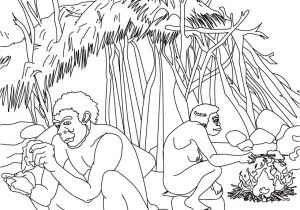 Coloriage Homme De Cro Magnon Coloriage Hommes Préhistoriques