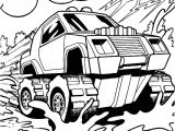 Coloriage Hot Wheels A Imprimer Image   Colorier D Un Gros 4×4 S élan§ant Dans La Boue