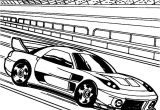 Coloriage Hot Wheels Voiture Une Voiture De Course En Plein Action   Colorier