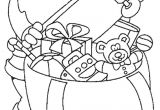 Coloriage Hotte De Noel Coloriage A Imprimer Le Pere Noel Remplit Sa Hotte De