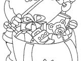 Coloriage Hotte De Noel Coloriage A Imprimer Le Pere Noel Remplit Sa Hotte De