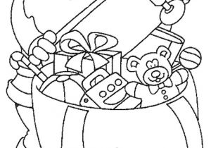 Coloriage Hotte De Noel Coloriage A Imprimer Le Pere Noel Remplit Sa Hotte De