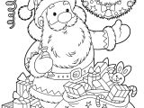 Coloriage Hotte De Noel Coloriage Le Père Noël Et Sa Hotte Remplie De Cadeaux