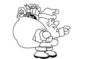 Coloriage Hotte De Noel Colorier Un Pere Noel