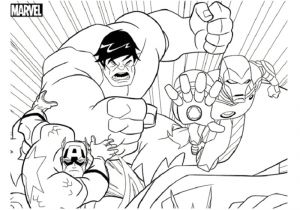Coloriage Hulk Avengers à Imprimer Coloriage Hulk Avengers