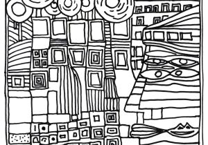 Coloriage Hundertwasser Hundertwasser Style Line Art Feel Free to Use It Art