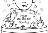 Coloriage Hygiène Corporelle Free Printable Coloring Page to Teach Kids About Hygiene Germs are