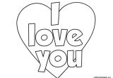 Coloriage I Love You Coloriage I Love You Simple Dessin Gratuit à Imprimer