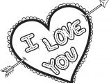 Coloriage I Love You Free Printable I Love You Heart Coloring Page for Kids