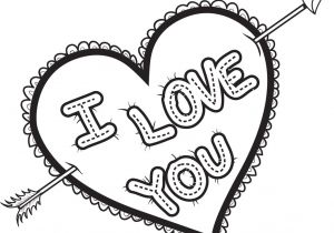 Coloriage I Love You Free Printable I Love You Heart Coloring Page for Kids