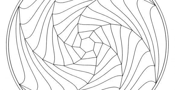Coloriage Illusion D Optique Illusion D Optique Mandalas De Difficulté normale Mandalas