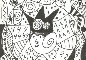 Coloriage Illusion D Optique Zen Doodle Ou Gribouillages Et Dessins   Illusion D Optique Pré