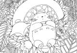 Coloriage Imprimer Mon Voisin totoro Coloriage Inspiration totoro De Ghibli Par Chocobo Artherapie