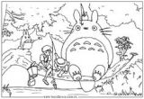 Coloriage Imprimer Mon Voisin totoro Studio Ghibli ãããã­ãã°ããºæ¡ã