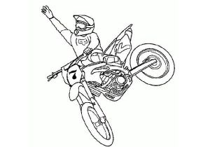 Coloriage Imprimer Moto Cross Dirt Bike Dirt Bike Rider Jump High Coloring Page