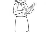 Coloriage Infirmiere Imprimer Gratuit 78 Meilleures Images Du Tableau Malade   Colorier