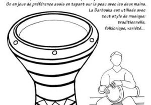 Coloriage Instrument De Musique Africain Darbouka … Music
