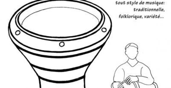 Coloriage Instrument De Musique Africain Darbouka … Music