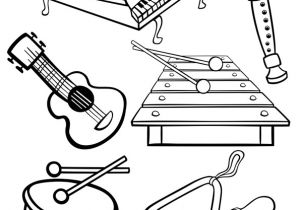 Coloriage Instrument De Musique. Hugolescargot Dessin   Colorier D Instruments De Musique