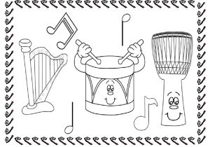 Coloriage Instrument De Musique Rigolo Coloriage Instrument De Musique Maternelle