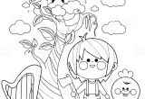 Coloriage Jack Et Le Haricot Magique Jack Et Le Haricot Magique Noir Et Blanc Livre De Coloriage