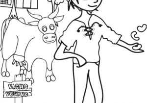 Coloriage Jack Et Le Haricot Magique Jack Vend Sa Vache Contre Des Haricots Magiques Coloriages De Jack