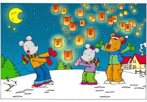 Coloriage Janvier Bonne Année En Classe Avec Ludo Janvier 2016