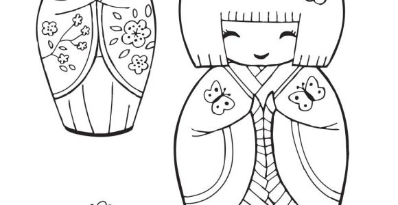 Coloriage Japonais A Imprimer Coloriage Poupee Japonaise Numero 11